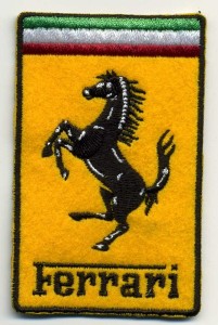 Ferrari embroidery patch